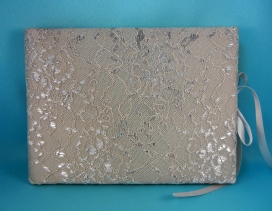 Silver Lace Guest Book